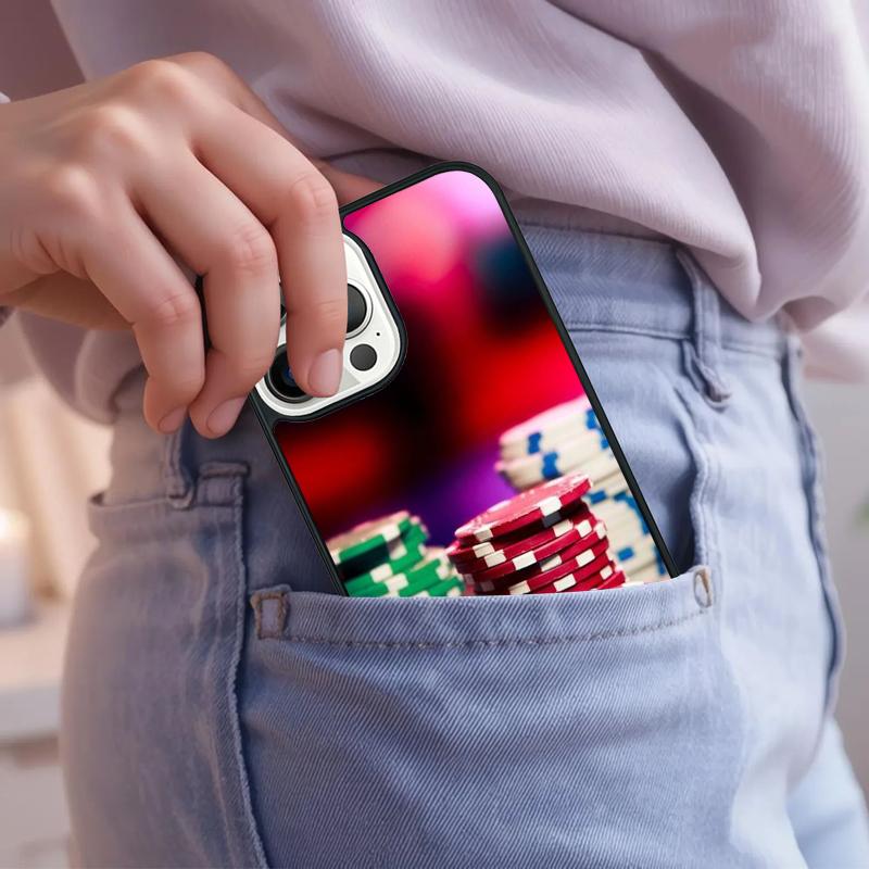 Dices Poker Casino Phone Case For iPhone 17 Air 15 16e 14 13 Pro Max Coque 12 11 Pro Max PLUS Cover