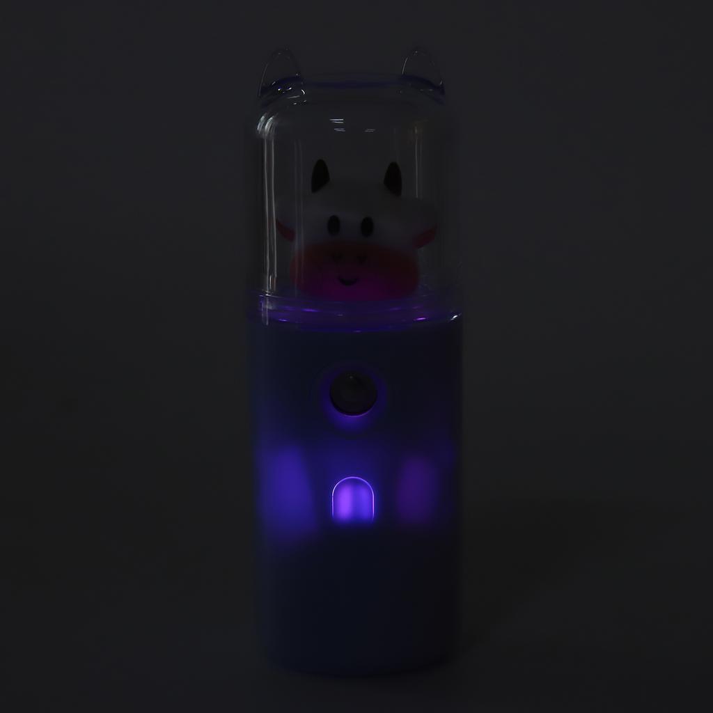 Portable   Facial   Moisturizing Handy Cool Mist Sprayer with Color Light Function