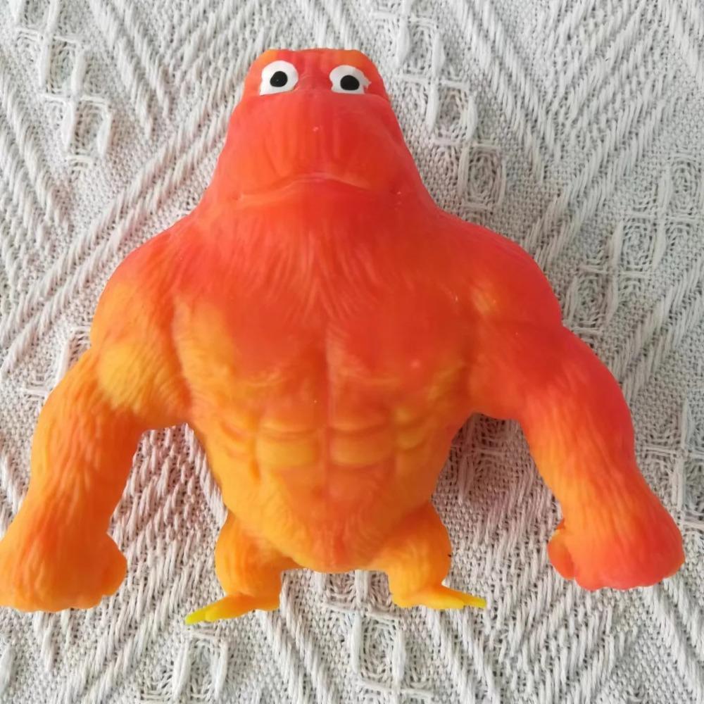 Kinder Lustig Bunt Gorilla Streich Klebrig Dehnbar Hüpfend Knetbar Fiddy Antistress Affe Geburtstagsgeschenk Quetschspielzeug
