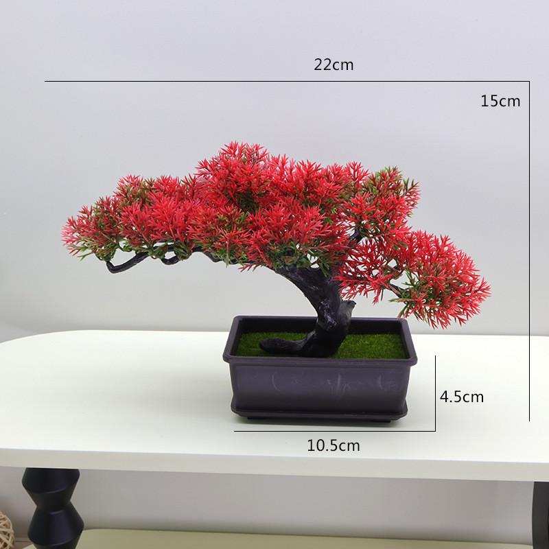 Pinus Zucc Bungeana Artificial Bonsai Potted Plant For Home Decor Projects