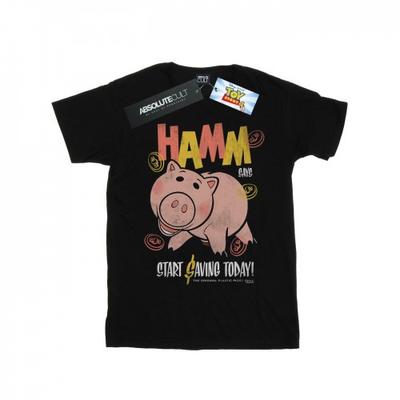 Camiseta feminina/feminina Toy Story 4 Hamm The Piggy Bank Cotton Boyfriend