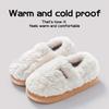 Cotton Slippers Women's Winter Bag Heel Home Warm and Non Slip Plush Cotton Shoes for Men Wearing Outside