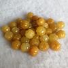 Yellow Dragon Jade Pumpkin Beads - DIY Jewelry Accessories for Bracelets & Necklaces.