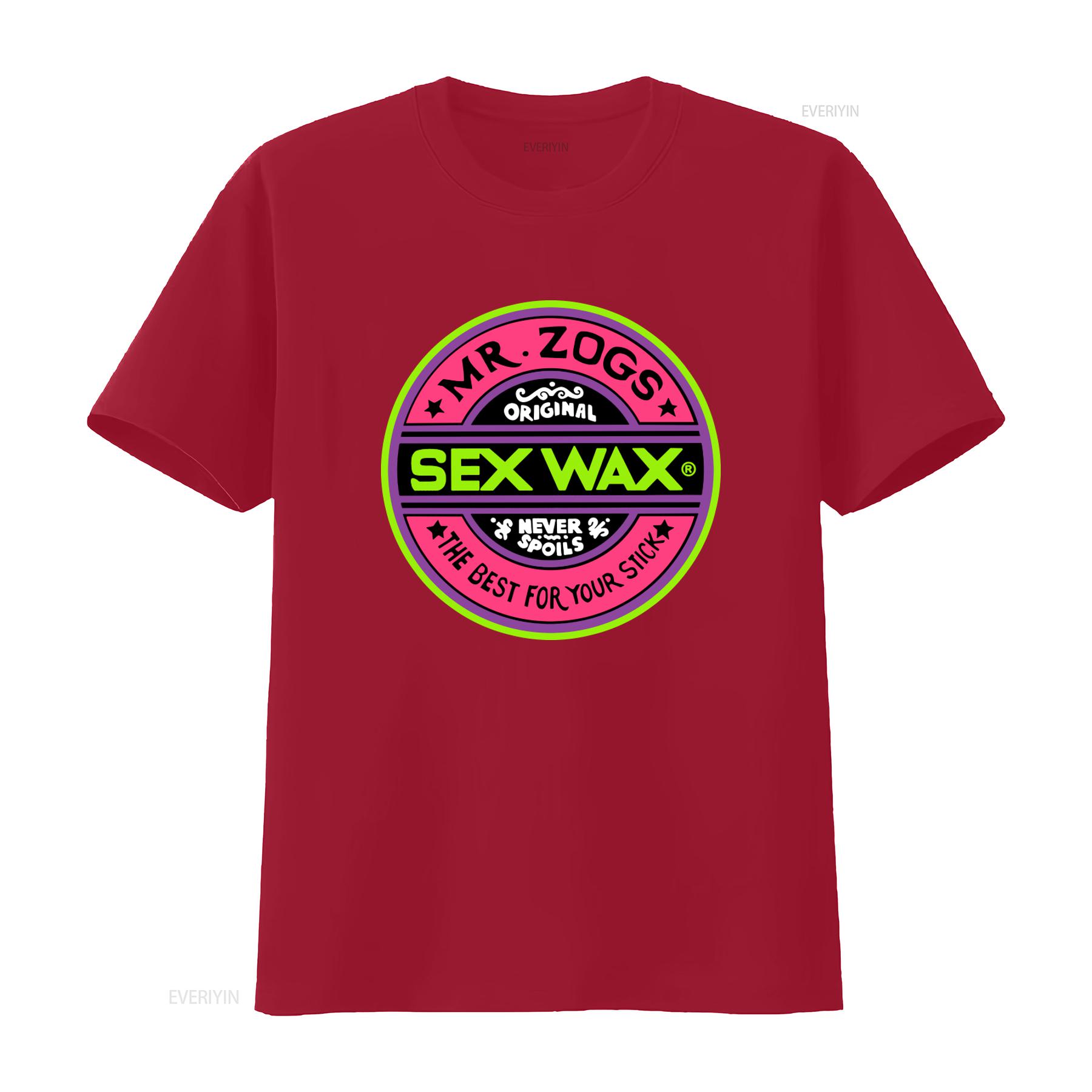 Sex Wax Mr Zogs Original Fluoro Black Surf T Shirt Never Spoils Best For Your Stick vintage Washed Stylish Comfortable S