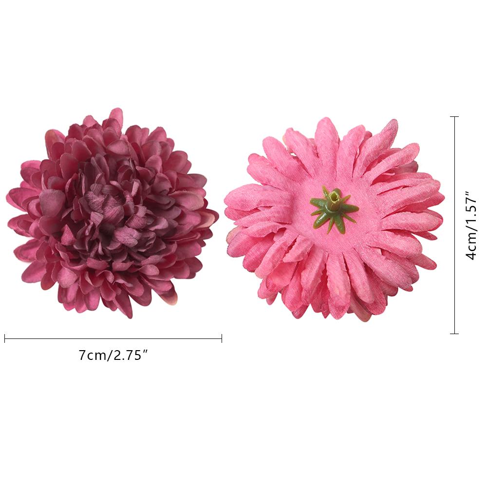 5Pcs Silk Artificial Flowers 7cm Dahlias 10 Colors Garland Accessories Home Decor Wedding Decoration Wall Hanging Garden DIY
