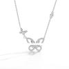Jewelry Phantom Butterfly Necklace Platinum-plated Zircon Light Luxury Non-fading Jewelry Female Premium Sense