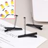 10Pcs Black Metal Pinch Alligator Hair Clips 40Mm With Wire Coil Spring Craft Hairpin For  Party Favor Children Toy