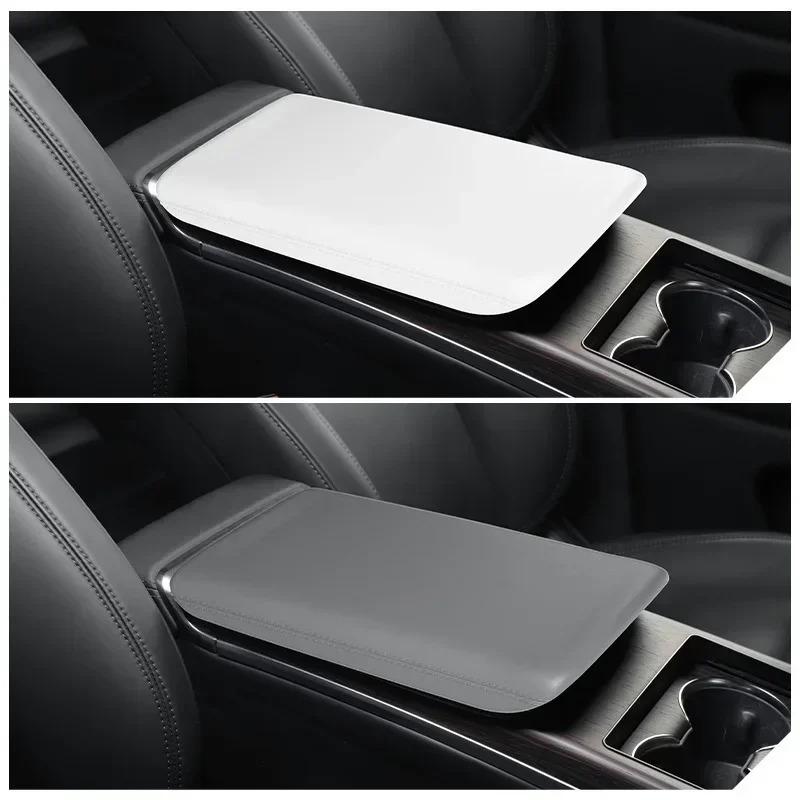 For Tesla Model X Model S 2023-2024 Armrest Box Protective Cover Center Console Arm Rest Protector TPE Pad Car Accessories