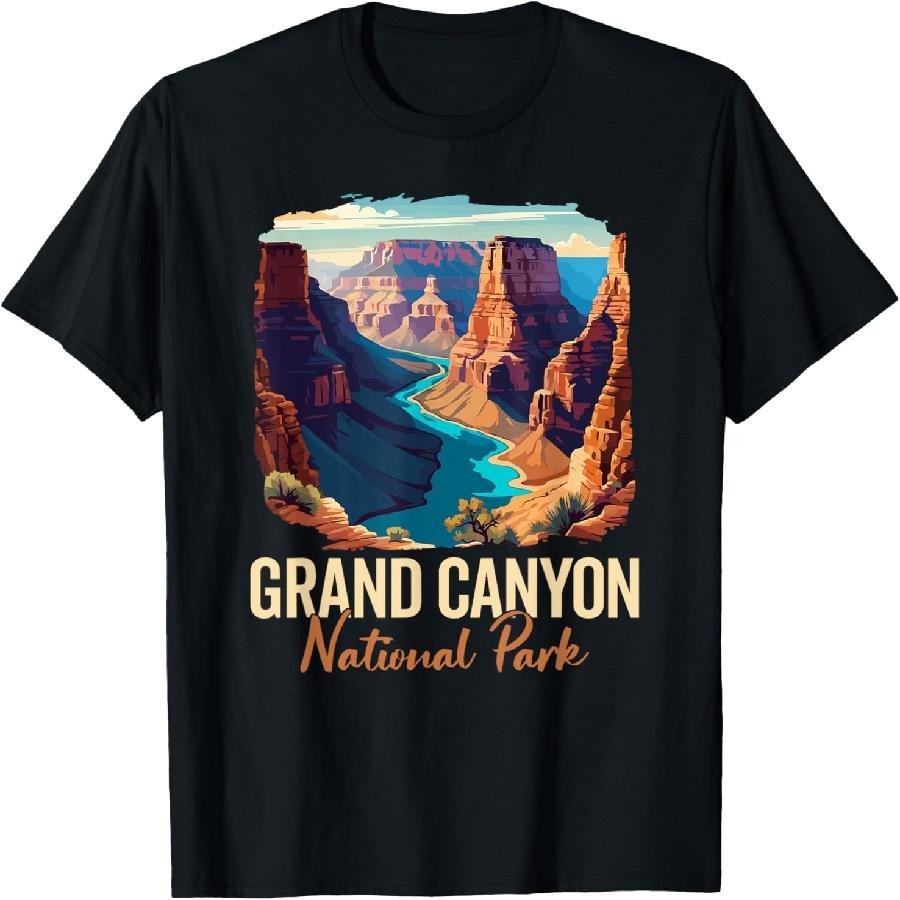 Grand Canyon National Park Hiking Souvenir Adventure Outdoor T-Shirt(1) S