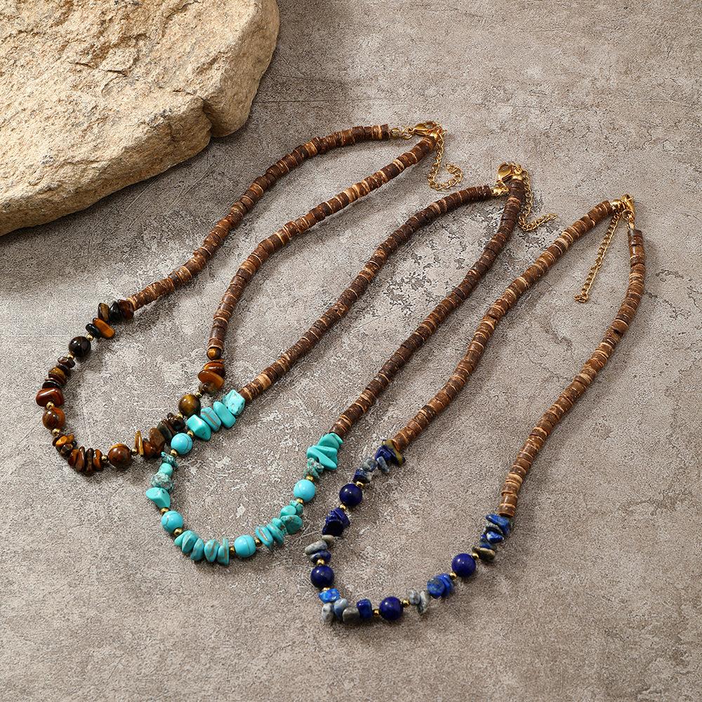 Irregular Stone Beaded Necklace Choker for Women Jewelry Accessories