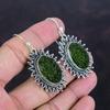 Moldavite Earrings Natural Gemstone Earring 925 Sterling Silver Earring Handmade Earring Moldavite Jewelry Dainty Earrings Anniversary Gifts