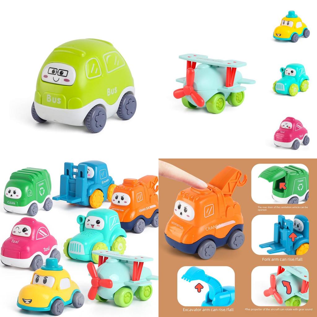 Childrens Inertia Toy Cars Set With Interactive Engineering Vehicles For Preschool Play
