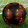 Belgium National Football Logo Size 5 Soccer Ball, Machine-Stitched PVC, Durable & High Bounce, All Ages Fit, Fan Merchandise, Matches & Outdoor Use.