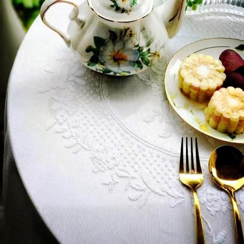 Retro Lace Tablecloth French Style Coffee Table Cloth Bedside TableCover Wedding Party Dining Home Decor Picnic Background Cloth