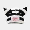 Niche Cute Pig Ears Splicing Knitted Hat Men's and Women's Trend Contrasting Color Sticker Wool Thermal Hat