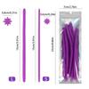10 Pezzi 6/8mm Barrette Fuochi d'Artificio in Silicone per Colorazione e Permanente Capelli Strumenti di Styling Bellezza Barrette per Permanente Reggae Arricciacapelli Ondulati Soffici a Forma di Pannocchia