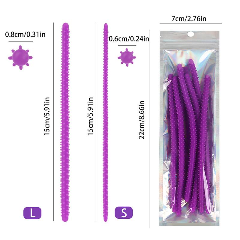 10 Pezzi 6/8mm Barrette Fuochi d'Artificio in Silicone per Colorazione e Permanente Capelli Strumenti di Styling Bellezza Barrette per Permanente Reggae Arricciacapelli Ondulati Soffici a Forma di Pannocchia