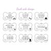 Personalized Customized Cute Pet Name Tag Stainless Steel Pet Cat And Dog Name Card Pet Collar Pendant Name Tag