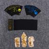 A Deck of Playing Cards and 7 Dice Set, Pvc Plastic Waterproof Fluorescent Playing Cards  Resin Polyhedral Table Game Dice  Resin Wrapped Skull Dice
