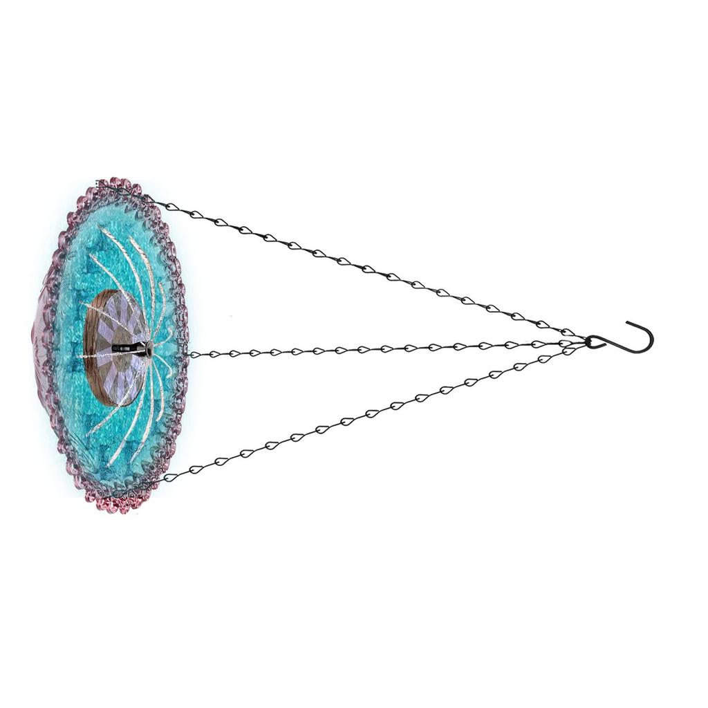 Hängende Outdoor-Vogelbad-Fontäne mit Wasserspiel zieht Vögel Eichhörnchen an Wetterfest Große Kapazität Gartenfutterspender