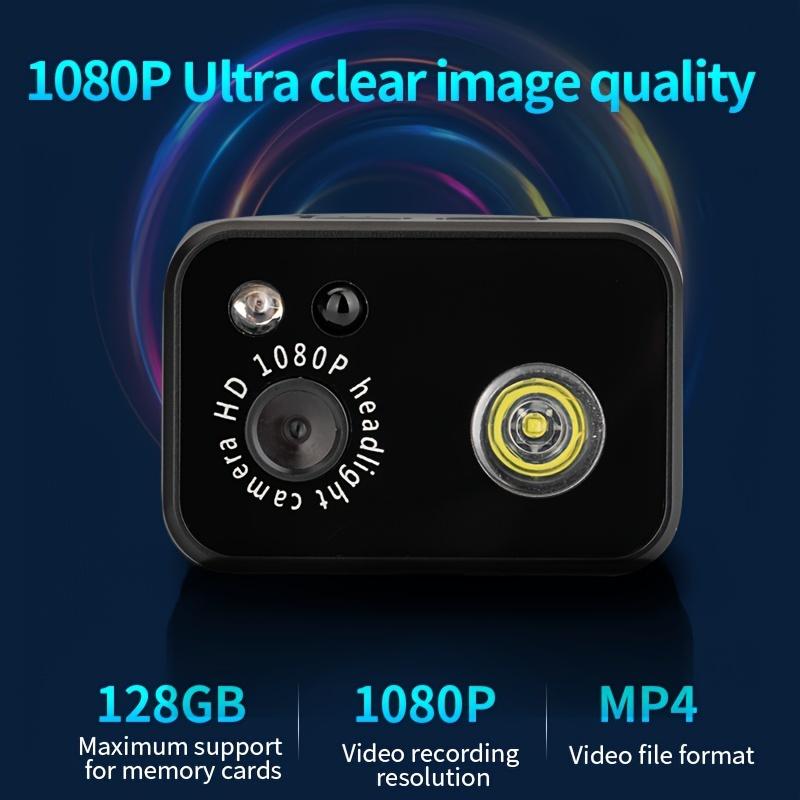 

D7 HD 1080P камера светодиодный волновой датчик налобный фонарь наружный анти-тряска путешествия видео освещение интегрированная машина D7 чёрный