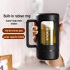 Qifan Double-Layer Insulated Glass Tea Cup with Handle - High Temperature Resistant and Anti-Fall for Office Use