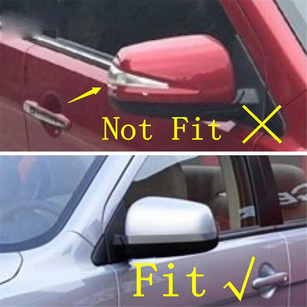 For 08-12 Mitsubishi Lancer Rearview Side Mirror Cover Cap Carbon Fiber Style Us