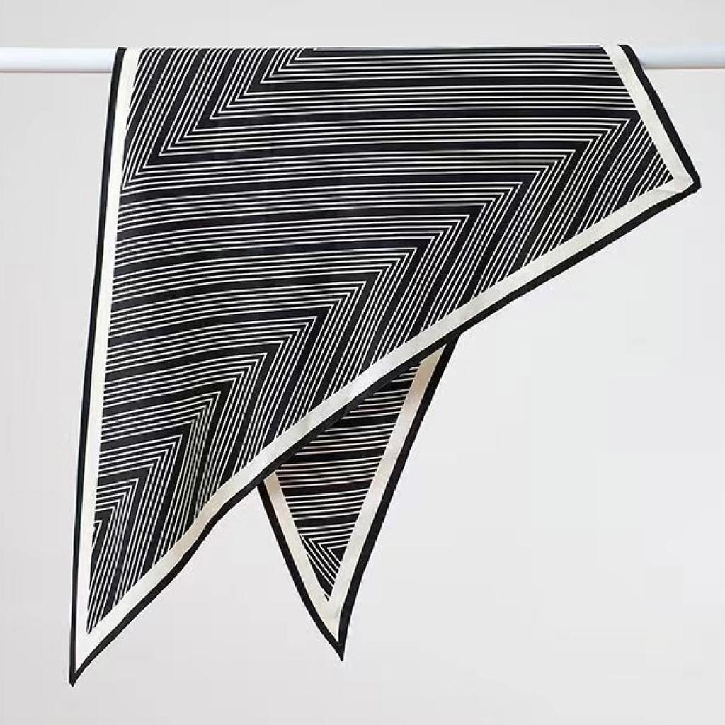 Waist Accessories Triangle Silk Scarf Waist Seal Women'S Decoration With Dress Waist Belt Accessories Scarf Vintage Polka Dots