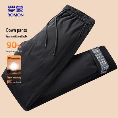 Men's Thick Down-Filled Casual Pants