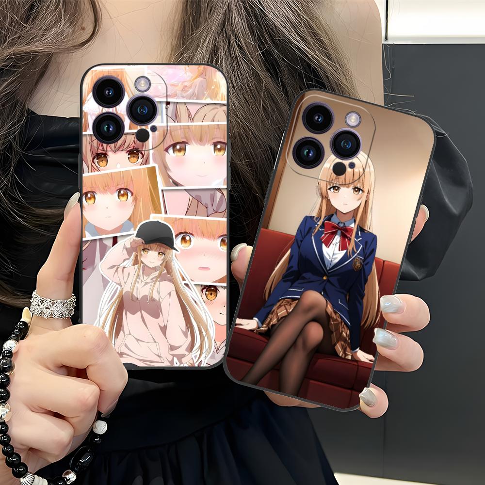 Angel Mahiru Shina Anime Phone Case for iPhone 16 15 14 13 12 11 X XR XS 8 7 Pro Max Plus Mini Colored Luxury Smartphone Pretty