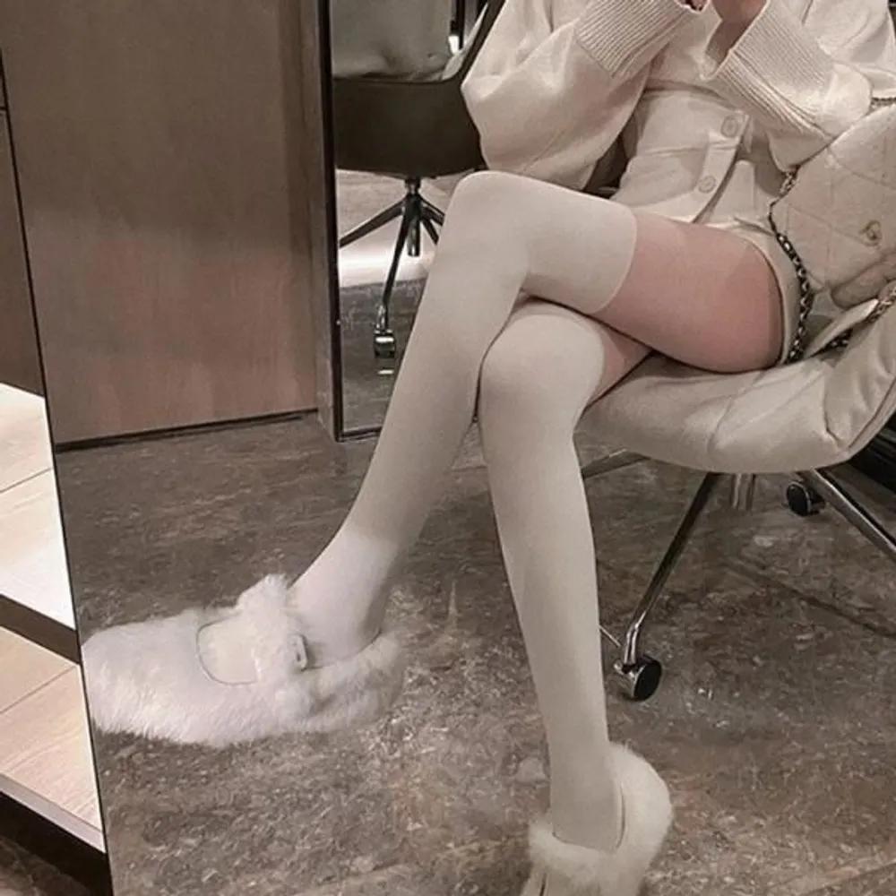 Women s Slimline Compression Knee Socks Two-Tone Stockings FREE