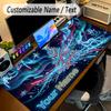 Christmas Theme Personalized Mouse Pad Custom Name Text Non Slip Desk Pad For Laptop Office Desktop