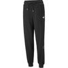 Logo Print Drawstring Cuffed Knit Joggers Women Bottoms Black 673639-01