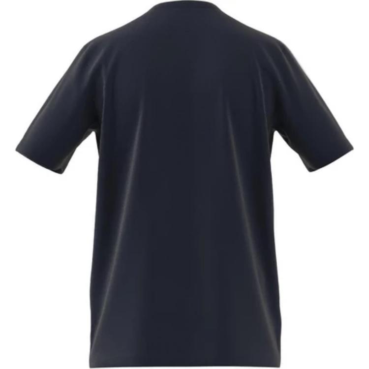 adidas T Shirts Men's Navy Blue Crew Neck Moderate Straight Fit GL3734
