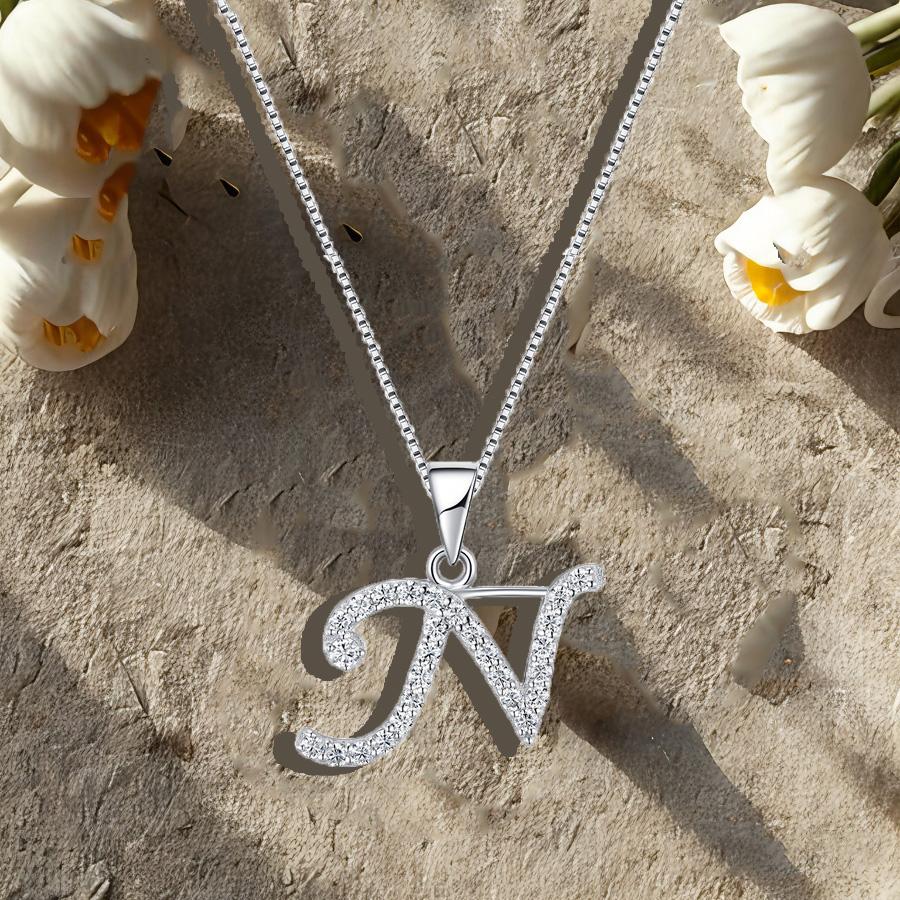 26 English Letters Necklace for Women Fashion Collarbone Chain Short Jewelry Necklace Pendant