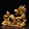 Zhaocai Wealth Attract Bronze Dragon Decoration Living Room Brass Crafts Home Office Opening Auspicious Dragon Ornaments
