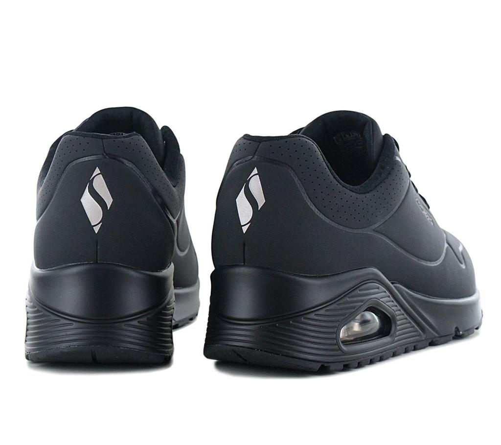 Skechers Uno - Stand on Air - Damskie trampki Buty Czarne 73690-BBK ORIGINAL