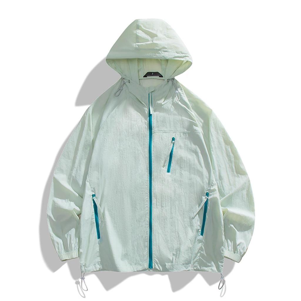 Ladies' Pure-color Sunscreen Clothing, Light And Thin, Trendy And Fashionable, Summer All-match Hooded Jacket