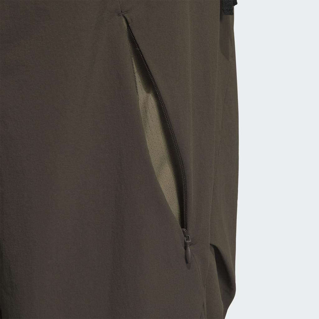 Adidas FW24 Pre Woven Tracksuit Bottoms Series Comfortable Versatile Sports Solid Color Casual Pants Men Bottoms Dark-Olive-Green JN3482