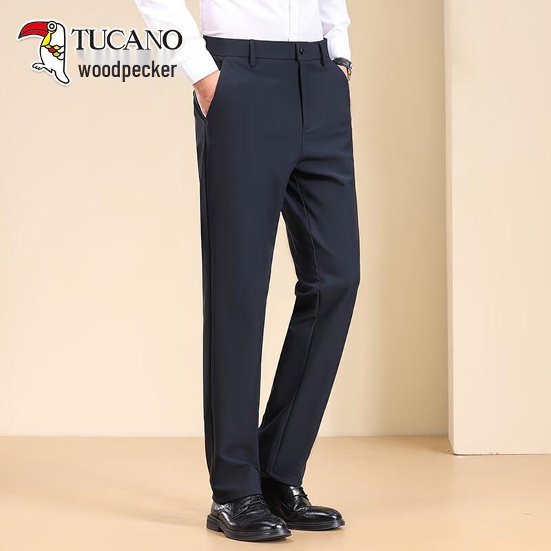 TUCANO Men s 2026 Spring Business Casual Straight-Leg Trousers 31