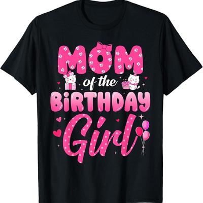 T-shirt de fête amusant Maman mignonne de la fille d'anniversaire