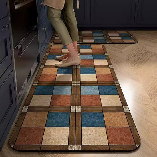 New Chinese Style Non-Slip Diatom Mud Tea Mat: Absorbent, Anti-Scalding Kitchen Drain and Insulation Pad