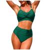 Sexy Bikinis Push Up Swimsuits Women Summer Swimwear For Female Beach Swim Wear Bathing Suits High Waist Tankini Set Pool Bather
