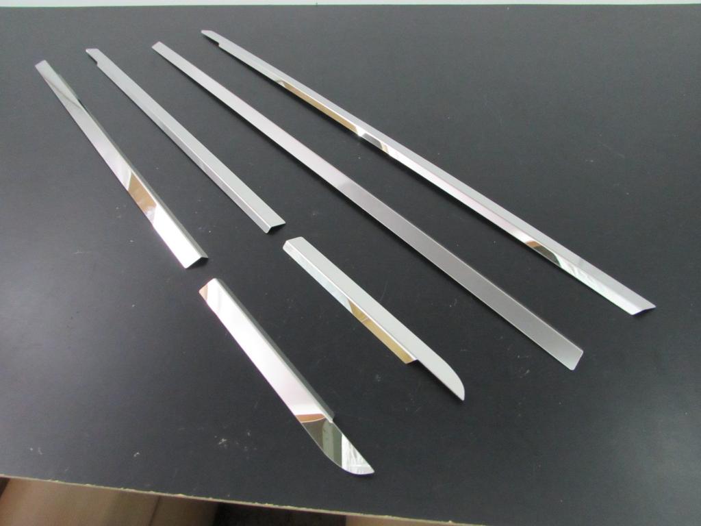 BRIGHTZ Finish Stainless Steel Window Moulds for Toyota Hilux Surf Hilux Ultra-Mirror (6-Piece Set) 180/185 (KDN185W, KZN185G, KZN185W, RZN180W,