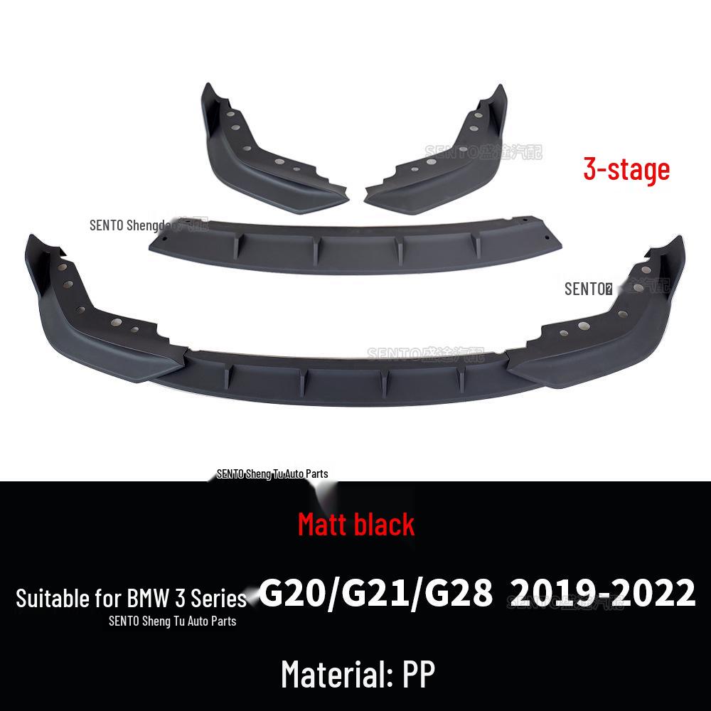Compatible with 2019-2022 BMW 3 Series G20 Front Bumper Three-Piece Lower Lip Surround