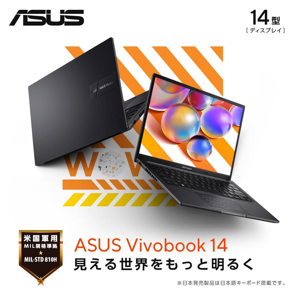 ASUS Vivobook 14 M1405YA AMD Ryzen 7 16GB 1TB Windows Run PC Game Pass Subscription Indie 14-inch Laptop, 7730U, Memory, SSD, 11, 13.5-Hour Time,