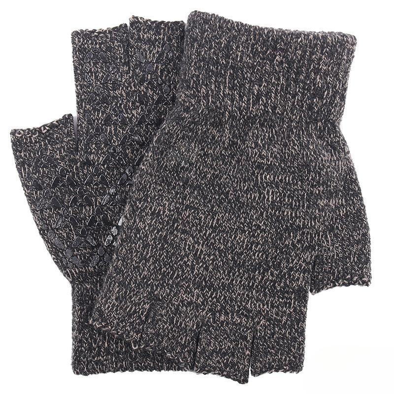 New Half finger Gloves for Men and Women In Autumn and Winter Warm Knitted Yarn Half Finger Gloves To Prevent Cold