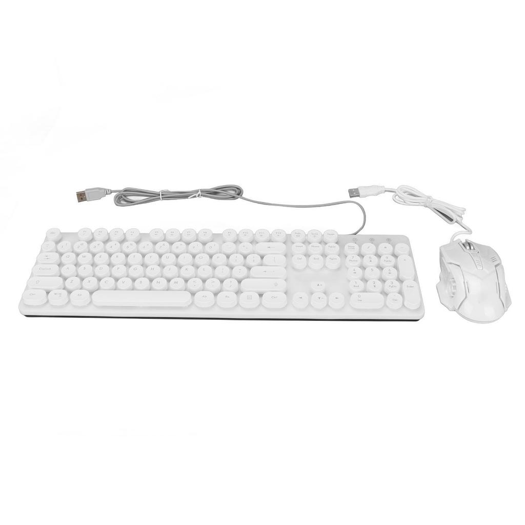 RGB Keyboard Mouse Combo Adjustable RGB Backlit 104 Keys Mechanical Punk Keyboard DPI Mouse Set for