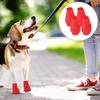 4Pcs Pet Waterproof Shoes for Dogs Lightweight Non-Slip Rain Boots Protective Outdoor Dog Shoes for Walking Jogging