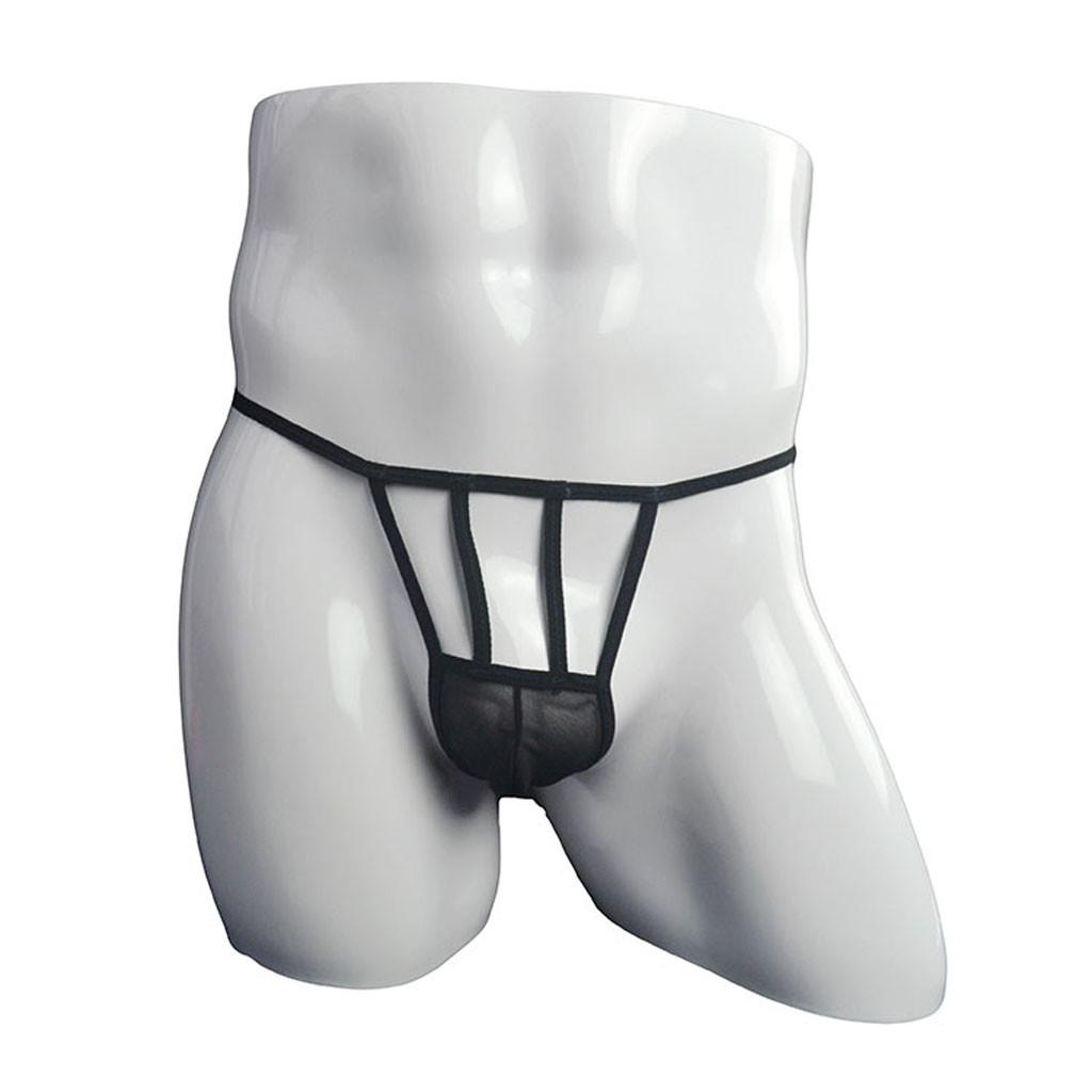 Men's Fine Mesh Transparent T-shaped Lingerie Underwear